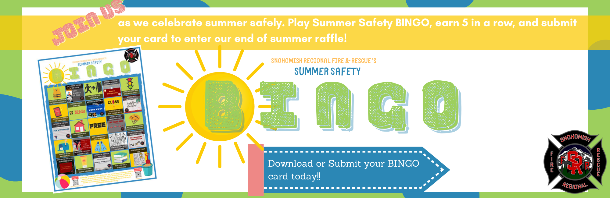 Summer Time Safety Bingo
