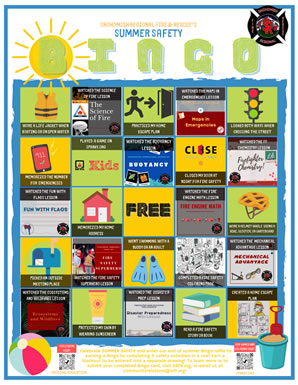 Summer Time Bingo Card