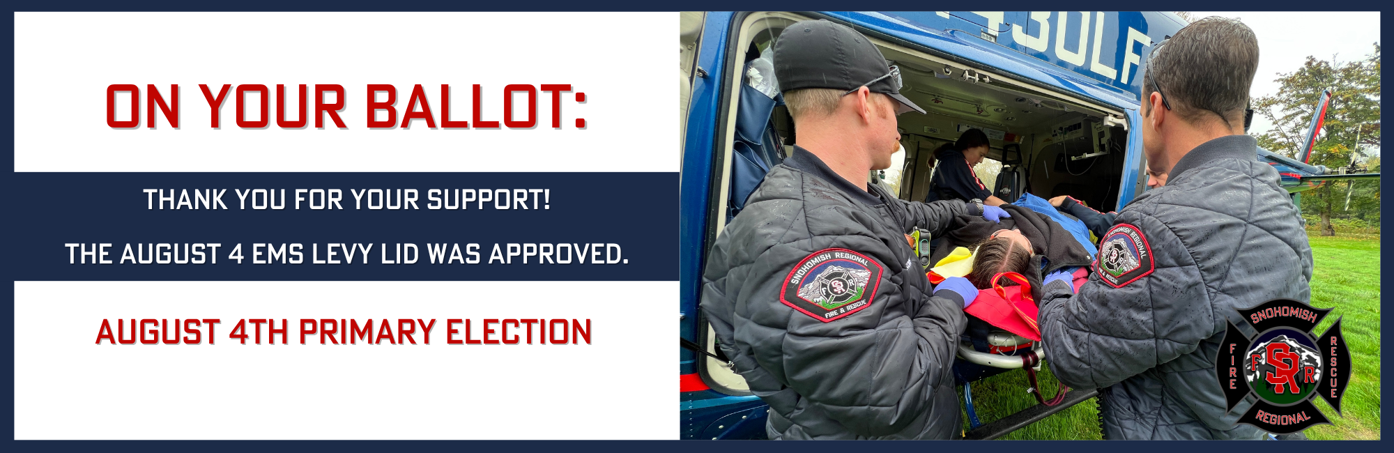 This is a thank you image for the ems levy passing.